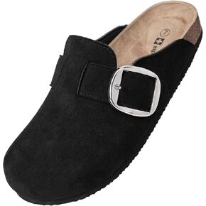 Alpine Swiss Edith Womens Clogs Cork Footbed Slippers Mules Slip On Potato Shoes