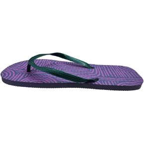 Women's Purple Striped Flip Flop Sandals, Lightweight, Size 5/6, Blue/Purple