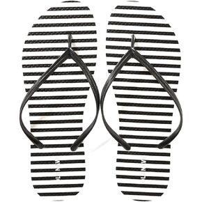 Old Navy Women Beach Summer Casual Flip Flop Sandals (10, O.N. New Black Stripe)