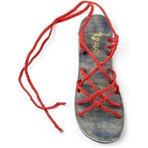 Plaka Flat Gladiator Sandals for Women Sahara