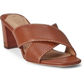 Lauren Ralph Lauren Women's Freddi Tumbled Leather Sandal