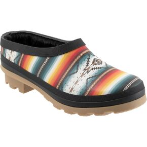 Pendleton Women's Clog with Faux Fur Lining, Premium Rubber, Non-Slip Sole, 1.5" Heel