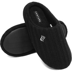 FANTURE nisex Men's Women's Memory Foam Slippers Comfort Cotton-Blend Closed Toe House Shoes Indoor Scuff-U419WMT029-2024-0606