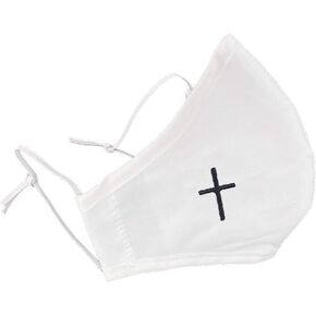 Pink Princess First Communion Face Mask for Kids - 100% Cotton Boys and Girls Masks - Made in USA in Kuwait