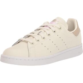 حذاء رياضي نسائي من adidas Stan Smith، أوف وايت/وندر بيج/فضي معدني، 9
