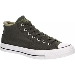 Converse Unisex Chuck Taylor All Star Malden Mid Canvas Sneaker - Lace up Closure Style - Cave Green/Mosy Sloth