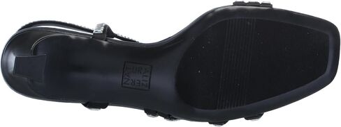 Naturalizer Women's Galaxy Sandal, Black Satin, 8.5 in Saudi Arabia