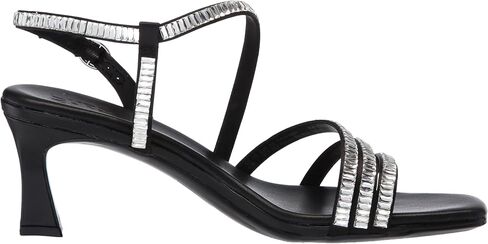 Naturalizer Women's Galaxy Sandal, Black Satin, 8.5 in Saudi Arabia