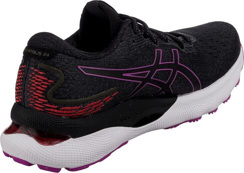 ASICS Gel Nimbus 24 Women's Shoes Running Athletic Training Sport Gym (Black/Orchid, us_Footwear_Size_System, Adult, Women, Numeric, Medium, Numeric_9) in Saudi Arabia