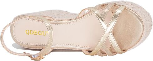 Platform High Heels Medium Width Comfortable Wedge Sandals for Women Dressy Espadrilles Wedding Summer in Saudi Arabia