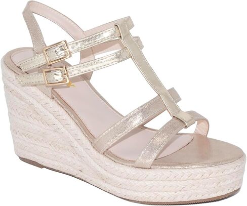 Platform High Heels Medium Width Comfortable Wedge Sandals for Women Dressy Espadrilles Wedding Summer in Saudi Arabia