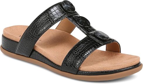 Vionic Serra Women's T-Strap Slip-on Supportive Sandal in Saudi Arabia