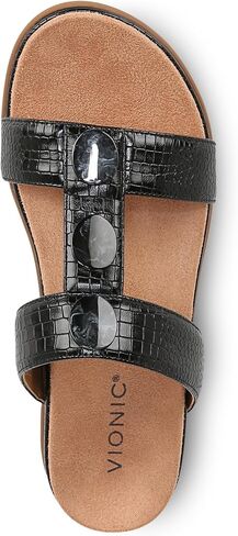 Vionic Serra Women's T-Strap Slip-on Supportive Sandal in Saudi Arabia