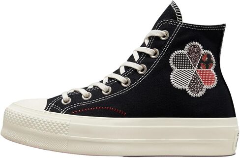 Converse Women's Chuck Taylor All Star Leopard Platform High Top Sneakers, Blackflower, 8.5 in Saudi Arabia