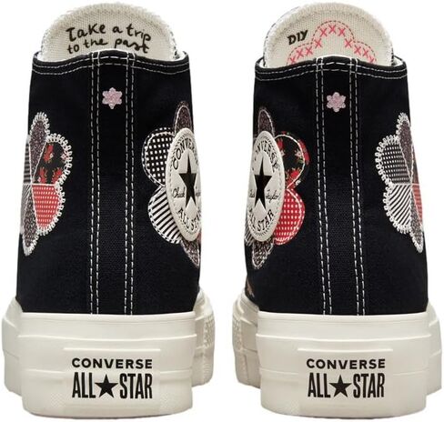 Converse Women's Chuck Taylor All Star Leopard Platform High Top Sneakers, Blackflower, 8.5 in Saudi Arabia