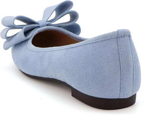 Bowknot Flats Shoes Women Comfortable Dressy Women's Flats Square Toe Casual Slip on Flats for Women in Saudi Arabia