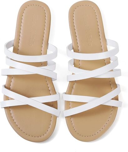 صندل مسطح نسائي من Shoe'N Tale كاجوال بشريط فليب فلوب بأشرطة مفتوحة عند الأصابع سهل الارتداء على أحذية الشاطئ الأنيقة in Saudi Arabia