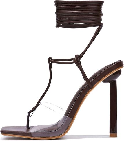Cape Robbin Holi Sexy High Heels for Women, Strappy Shoes Heels with Square Open Toe in Saudi Arabia