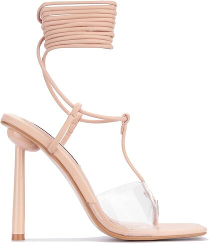 Cape Robbin Holi Sexy High Heels for Women, Strappy Shoes Heels with Square Open Toe in Saudi Arabia