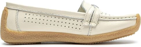 Women's Comfort Leather Loafers Casual Wild Driving Flats Anti-Collision Moccasins Soft Daily Walking Shoes in Saudi Arabia