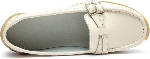Women's Comfort Leather Loafers Casual Wild Driving Flats Anti-Collision Moccasins Soft Daily Walking Shoes in Saudi Arabia