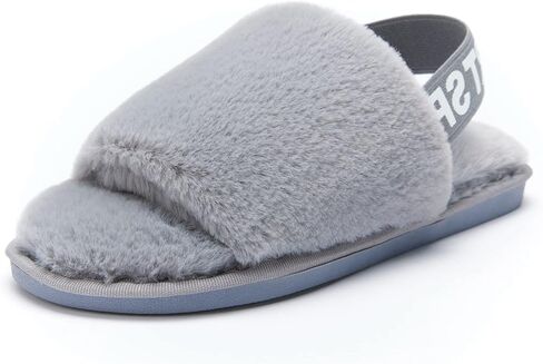 Slipper with Strap for Women,Fuzzy Slide Sandal Shoes Fluffy Faux Fur Womens House Bedroom Plush Open Toe Warm Comfy Cozy Indoor Outdoor Slippers in Saudi Arabia