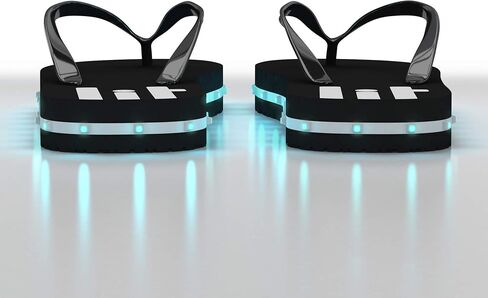 Women's LED Lighted Flip-Flop Sandals with Double USB Recharging Cable Pink in Saudi Arabia