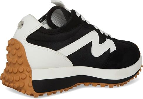 Steve Madden Women's Campo Sneaker, Black/White, 5 in Saudi Arabia