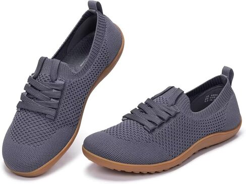 Frank Mully Womens Walking shoes Wide Toe Box Barefoot Shoes Knitted Fashion Sneaker with Arch Support in Saudi Arabia