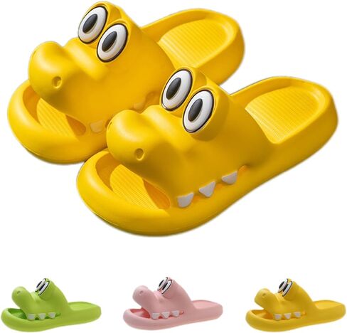 Crocodile Slippers Lovely Female Summer Outside Wear Deodorant Bath Non-slip Home Slippers in Saudi Arabia