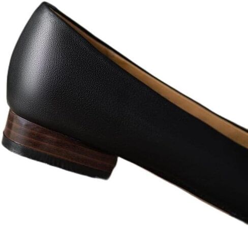 TinaCus Handmade Women's Genuine Leather Décor Bow Square Toe Flats Shoes in Saudi Arabia