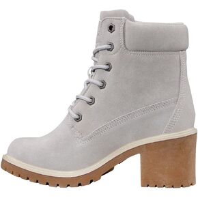 Lugz Womens Clove Lace Up Casual Boots Ankle High Heel 3" & Up - Grey
