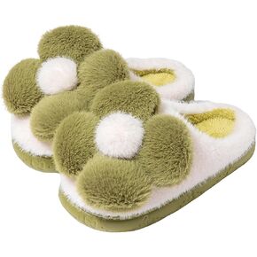 Women's Slippers Flower Cotton Slippers, small flower design, soft cotton cushion warmth, in the cold winter to wake up full of vitality