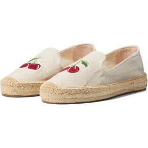حذاء Soludos نسائي بلون الكرز على منصة علوية من Espadrille in Kuwait