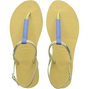 Havaianas Women You Rio Flip Flops's T-Strap Sandals - Lemon Yellow, 9.5
