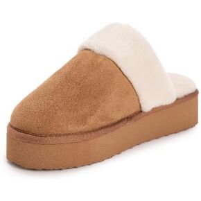 MUK LUKS Women's Microsuede Platform Scuff Slipper