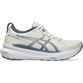 حذاء الجري GEL-KAYANO 31 للنساء من ASICS، مقاس 7.5، كريمي/أزرق ستيل