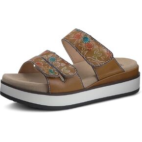 Spring Step L'Artiste Women's Dearest Slide Sandal Beige Multi EU 36 / US 5.5-6