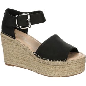 Michael By Michael Shannon Giulia - Women's Open Peep Toe Espadrille Wedge Sandals with Ankle Support