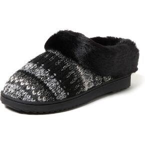 Dearfoams Women's Hannah Chenille Knit Clog Slipper in Kuwait