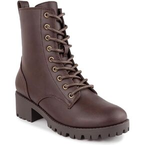 Sugar Women's Kacee Mid Calf Chunky Heel Lace Up Fashion Boots in Saudi Arabia