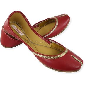 Women's Nappa Soft Genuine Leather Juttis | Bite and Pinch Free Jutis | Punjabi Jutti For Ladies | Casual Flat Stylish Mojari | Ethnic Flats For Girls |