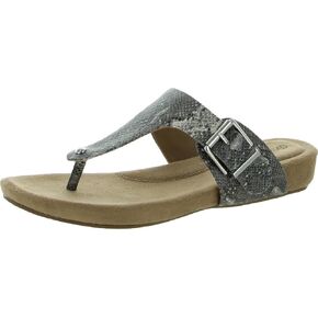 Giani Bernini Womens Rivver Embossed Buckle Thong Sandals