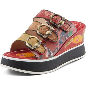 Spring Step L'Artiste Women's CALIGAL Hand-Painted Lightweight Platform Wedges