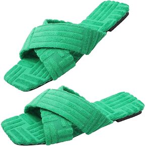 صنادل مسطحة كاجوال للنساء عرض واسع مريح بدون ظهر سهل الارتداء شبشب منزلي صيفي أنيق أحذية خارجية للاستخدام اليومي في الأماكن المغلقة والتسوق والعطلات والعطلات in Kuwait