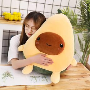 Gianthairball Avocado Plush Pillow, Cute Avocado Stuffed Toy Gifts Soft Food Pillow for Kids, 15.7 inch