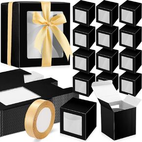 Ctosree 50 Pcs Gift Boxes for Sublimation Mugs, Mug Boxes for Shipping Exhibition Boxes for 11oz, 12oz, 15oz Sublimation Mugs Blank Mug Box Cups Gift Wrapping (Laser)