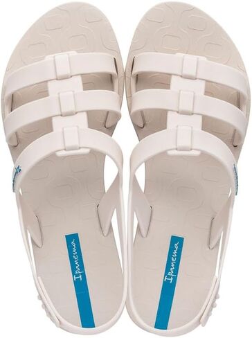 صنادل نسائية من Ipanema Style - صنادل مسطحة مع حزام خلفي قابل للتعديل، صنادل بأشرطة للنساء، صنادل PVC للنساء، أحذية مقاومة للماء، سهلة التنظيف in Kuwait