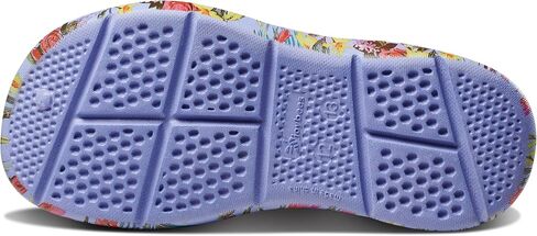 Joybees Kids Active Clog, Slip-On, Easy to Clean, Graphic Blue Iris Tropical Floral, Children's 6/7 in Saudi Arabia