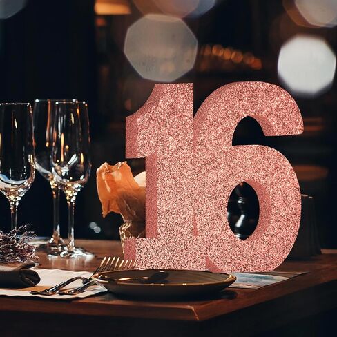 13th Birthday Decorations for Boys,13th Anniversary Decorations,Blue Gold Glitter 13th Birthday Party Centerpieces for Table Decorations,Number 13 Table Topper Decor in Kuwait